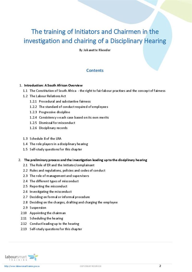 How to conduct a disciplinary hearing? 